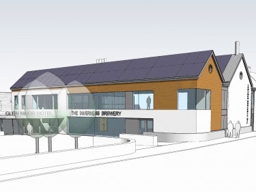 Artist impressions of the new Inverness Brewery